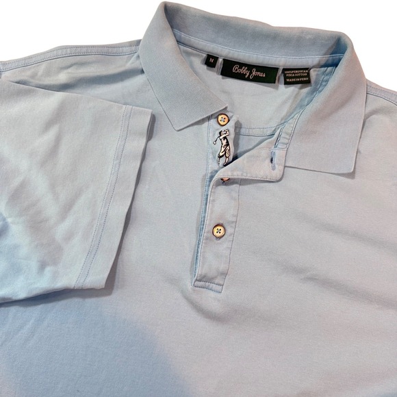 Bobby Jones Other - Bobby Jones Golf Polo Shirt Mens M Blue Pima Cotton Short‎ Sleeve Preppy Luxury